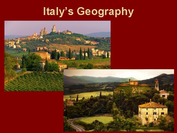 Italy’s Geography 