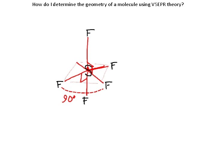 How do I determine the geometry of a molecule using VSEPR theory? 