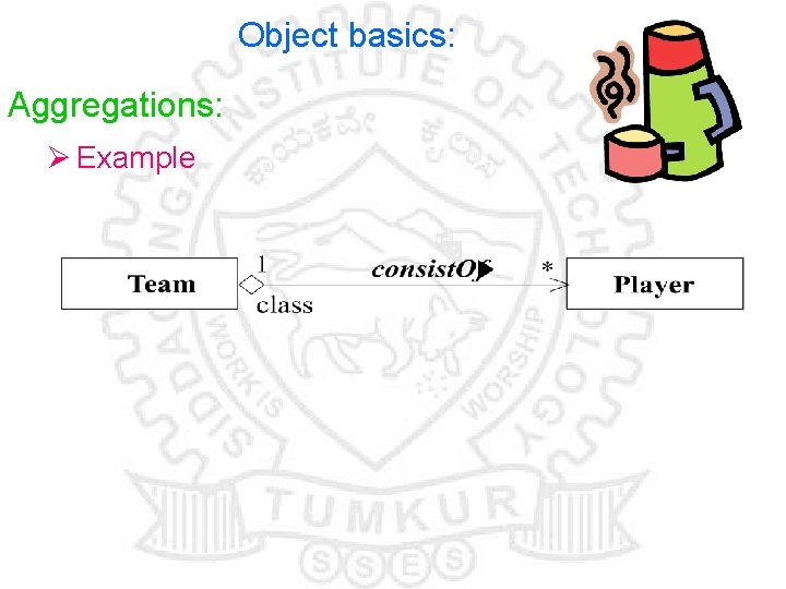 Object basics: Aggregations: Ø Example 