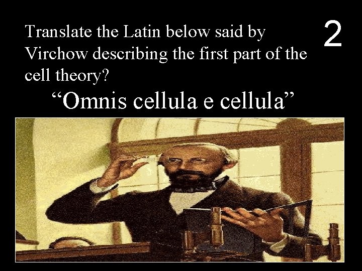 Translate the Latin below said by Virchow describing the first part of the cell