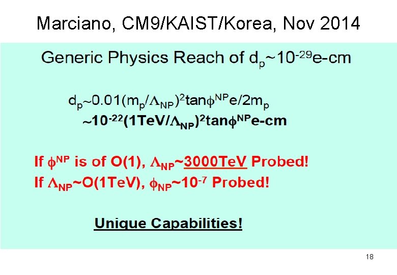 Marciano, CM 9/KAIST/Korea, Nov 2014 18 