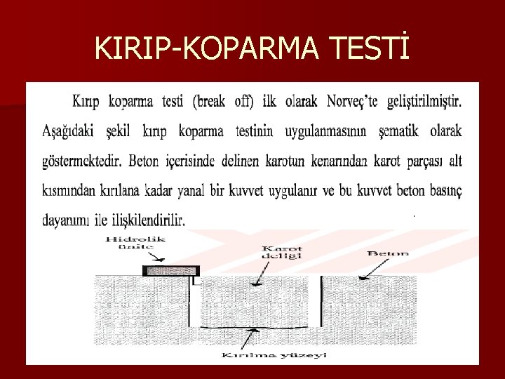 KIRIP-KOPARMA TESTİ 