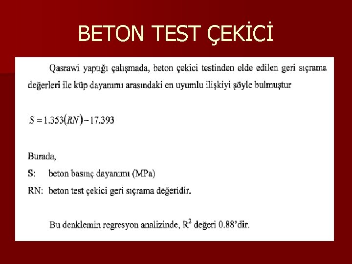 BETON TEST ÇEKİCİ 