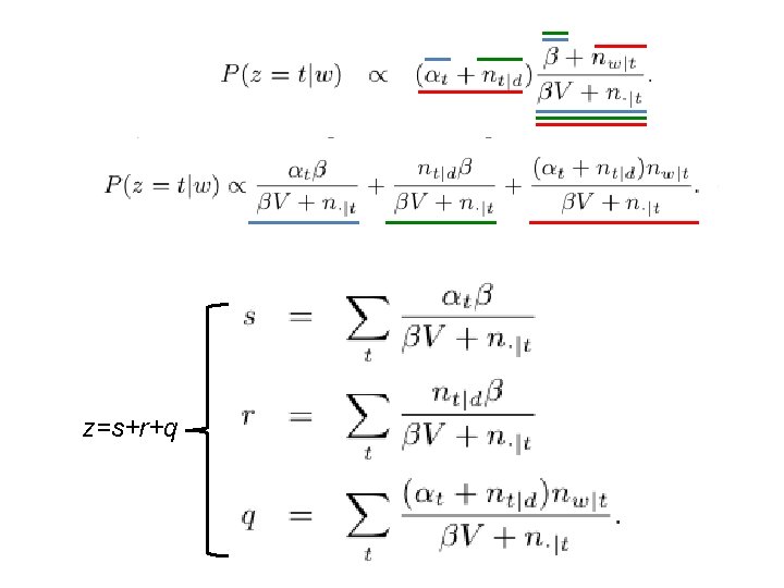 z=s+r+q 