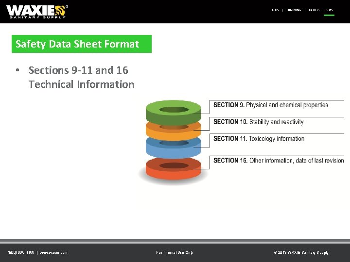 GHS | TRAINING | LABELS | SDS Safety Data Sheet Format • Sections 9