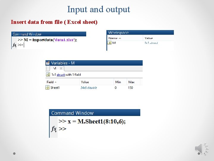 Input and output Insert data from file ( Excel sheet) 