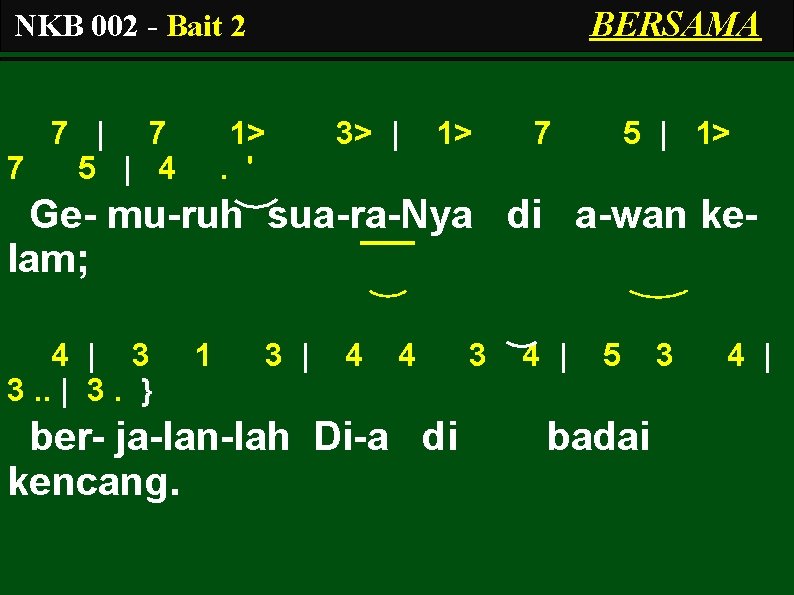 BERSAMA NKB 002 - Bait 2 7 | 7 7 5 | 4 1>.