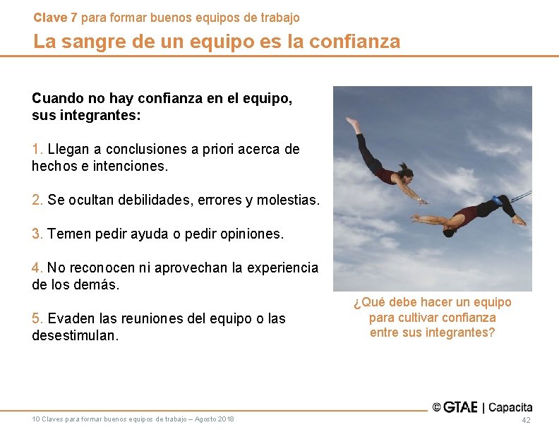 Clave 7 para formar buenos equipos de trabajo La sangre de un equipo es