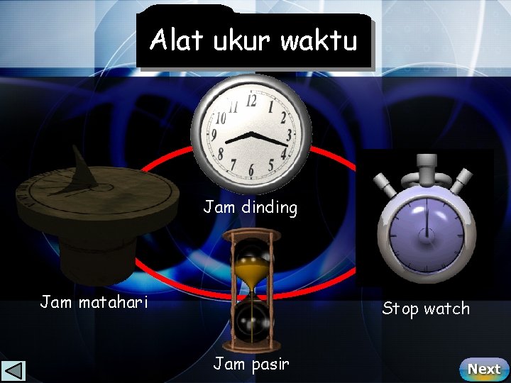 Alat ukur waktu Jam dinding Jam matahari Stop watch Jam pasir 