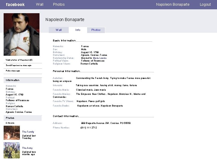 facebook Wall Photos Napoleon Bonaparte Wall Info Photos Basic Information View photos of Napoleon