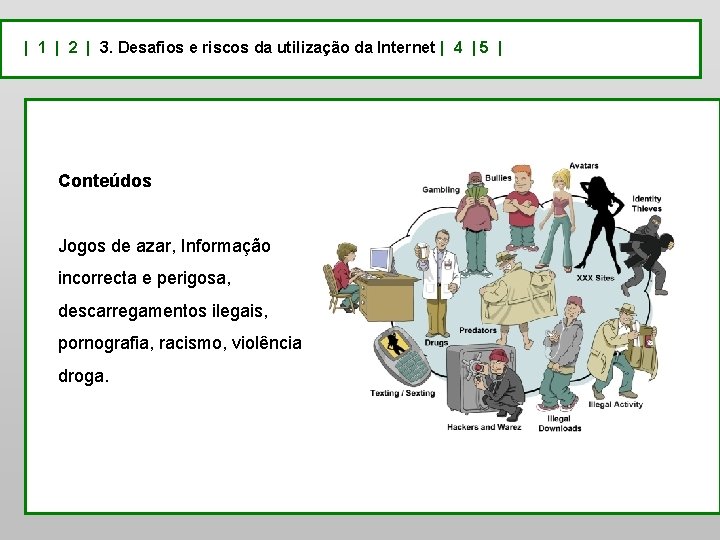 | 1 | 2 | 3. Desafios e riscos da utilização da Internet |