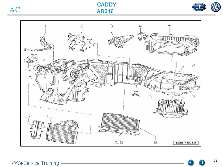 AC VW◆Service Training CADDY AB 016 11 AC VW◆Service Training CADDY AB 016 11