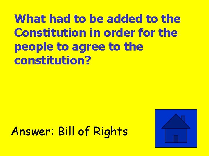 What had to be added to the Constitution in order for the people to