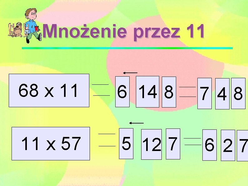 Mnożenie przez 11 68 x 11 6 14 8 7 48 11 x 57