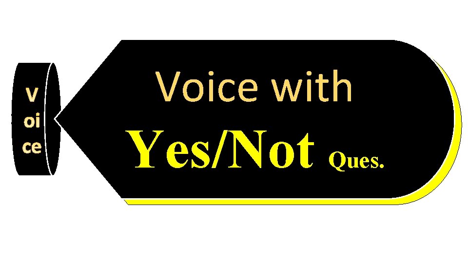 Voice with Yes/Not Ques. 