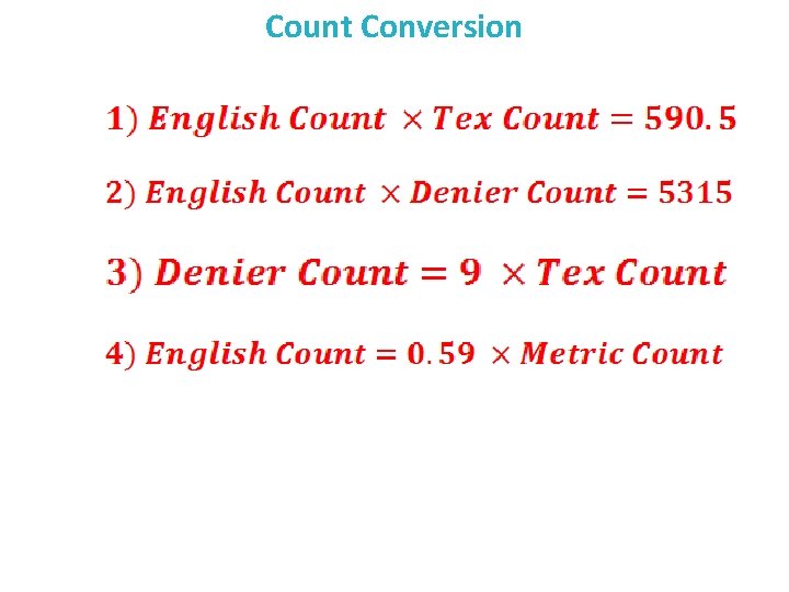 Count Conversion 