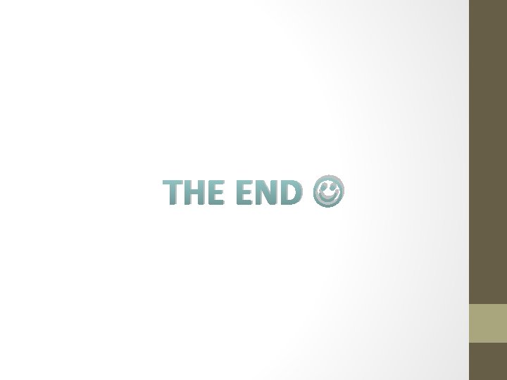 THE END 