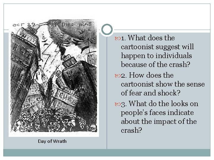  1. What does the cartoonist suggest will happen to individuals because of the