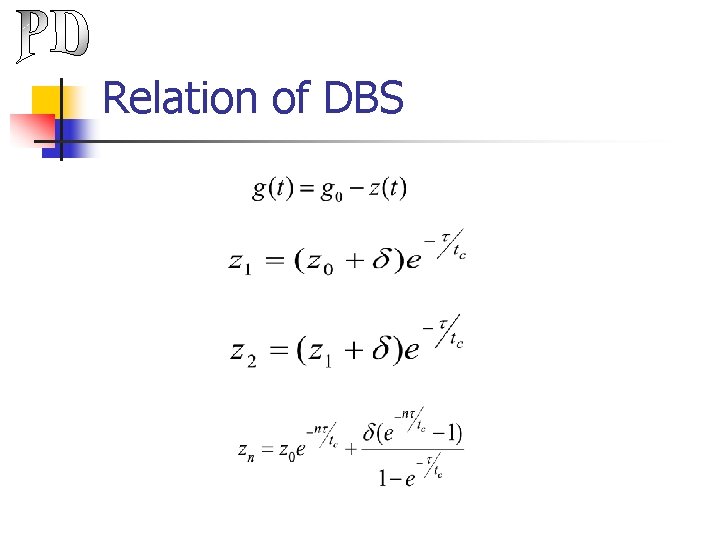 Relation of DBS 