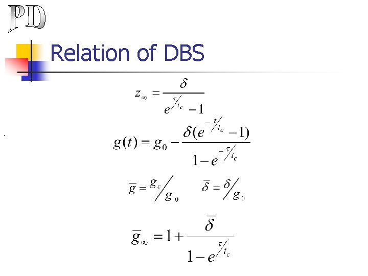 Relation of DBS , 