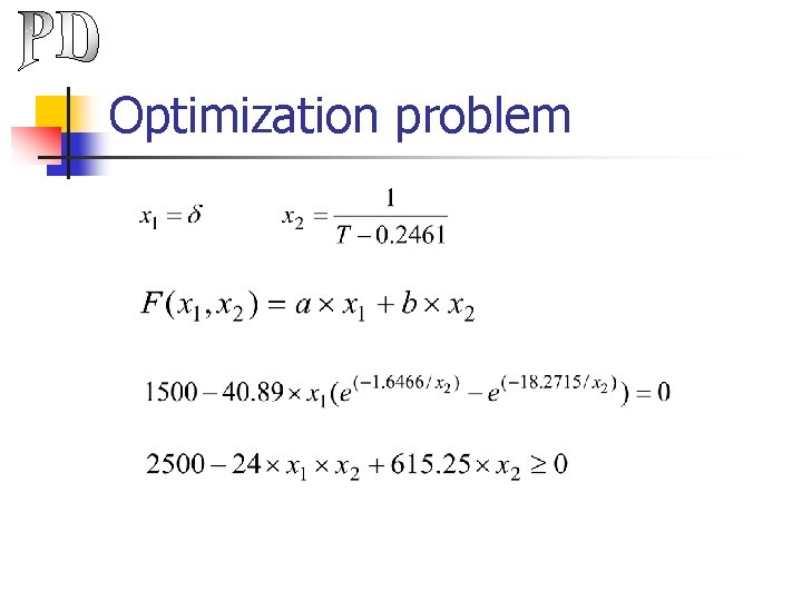 Optimization problem 