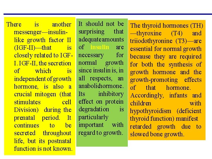 There is another messenger—insulinlike growth factor II (IGF-II)—that is closely related to IGFI. IGF-II, There is another messenger—insulinlike growth factor II (IGF-II)—that is closely related to IGFI. IGF-II,