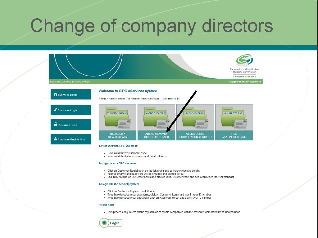 Change of company directors 