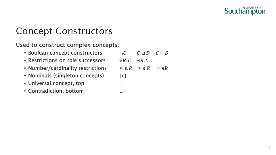 Concept Constructors • 11 