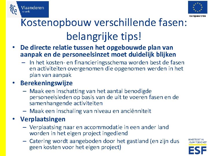 Kostenopbouw verschillende fasen: belangrijke tips! • De directe relatie tussen het opgebouwde plan van