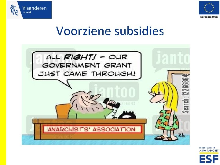 Voorziene subsidies 