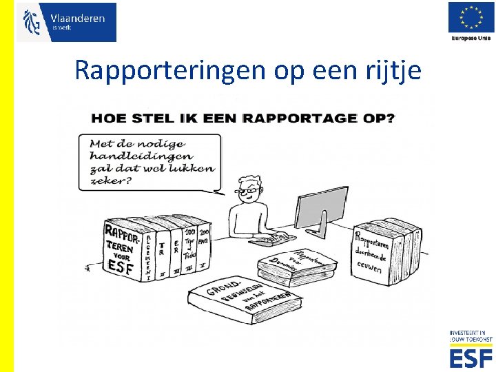 Rapporteringen op een rijtje 