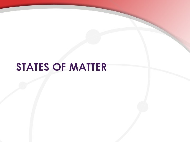 STATES OF MATTER 