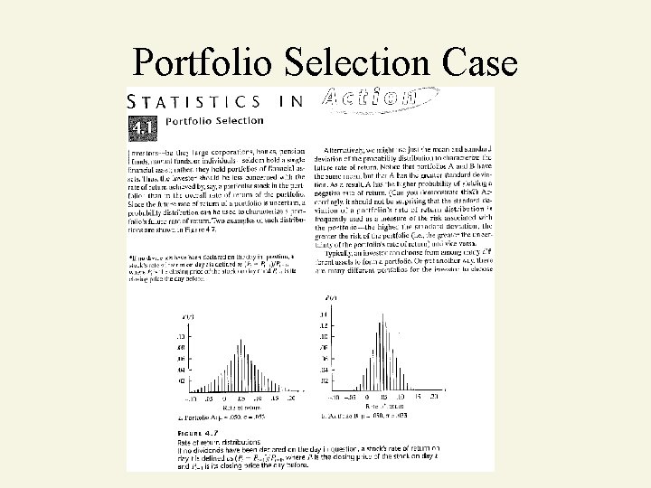 Portfolio Selection Case 