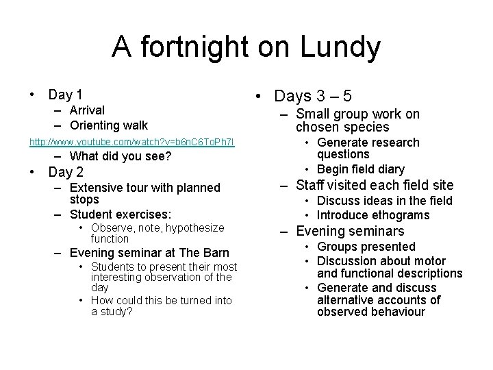 A fortnight on Lundy • Day 1 – Arrival – Orienting walk http: //www.