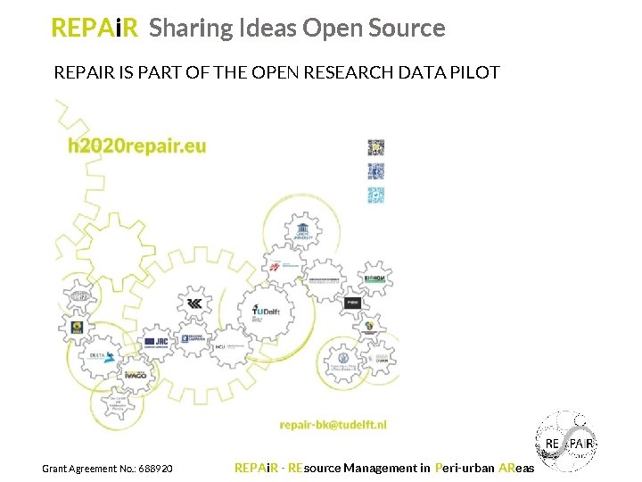 REPAi. R Sharing Ideas Open Source REPAIR IS PART OF THE OPEN RESEARCH DATA