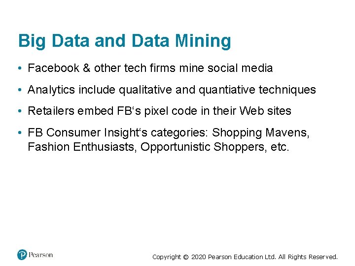 Big Data and Data Mining • Facebook & other tech firms mine social media