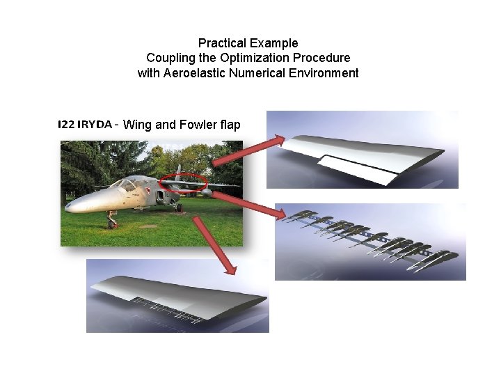 Practical Example Coupling the Optimization Procedure with Aeroelastic Numerical Environment Wing and Fowler flap Practical Example Coupling the Optimization Procedure with Aeroelastic Numerical Environment Wing and Fowler flap