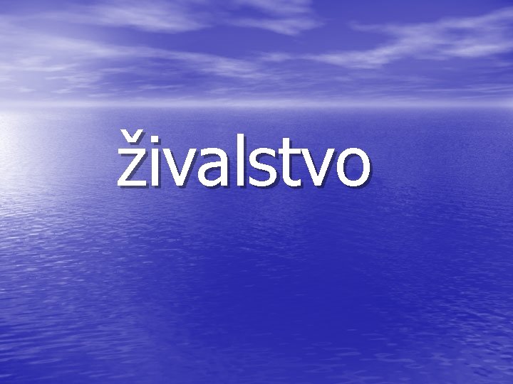 živalstvo 