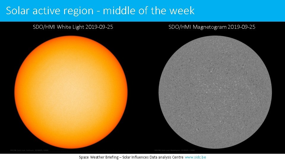 Solar active region - middle of the week SDO/HMI White Light 2019 -09 -25