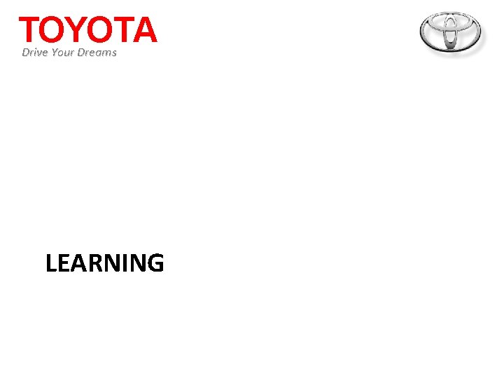 TOYOTA Drive Your Dreams LEARNING 