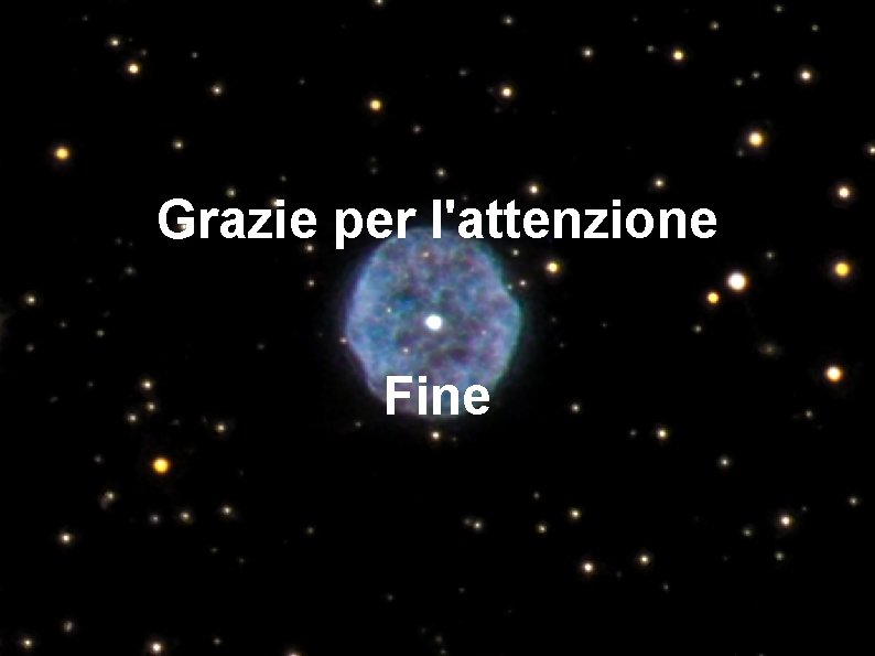 Grazie per l'attenzione Fine 