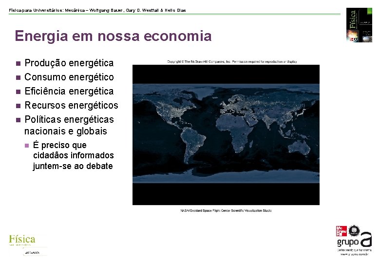 Física para Universitários: Mecânica – Wolfgang Bauer, Gary D. Westfall & Helio Dias Energia