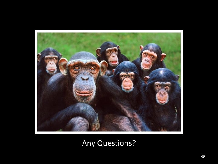 Any Questions? 69 