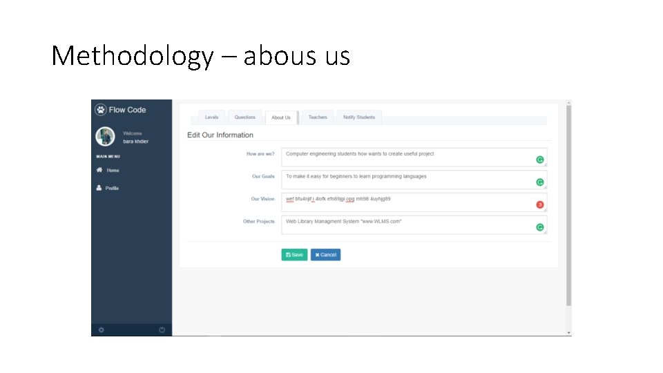 Methodology – abous us 