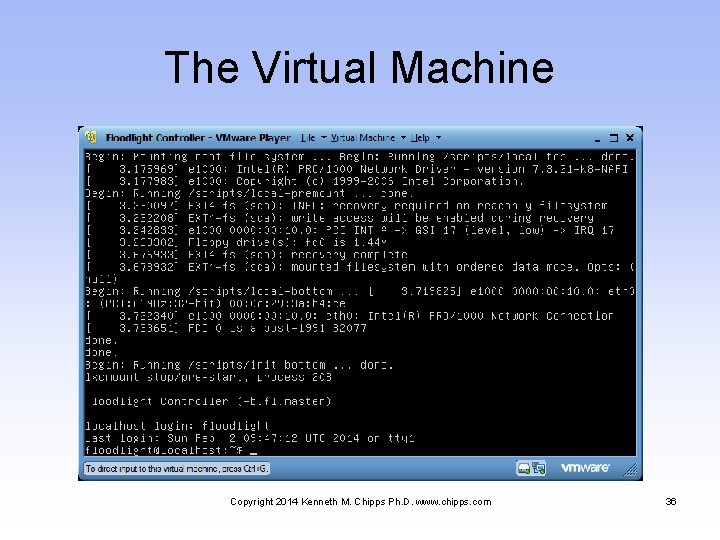 The Virtual Machine Copyright 2014 Kenneth M. Chipps Ph. D. www. chipps. com 36