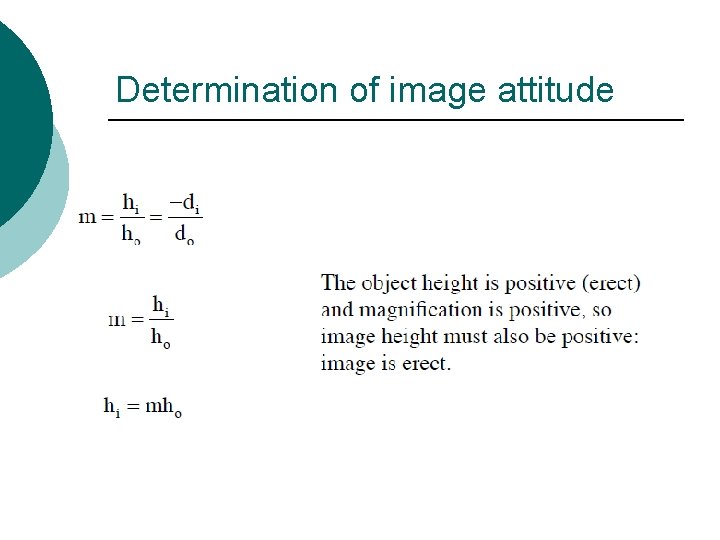 Determination of image attitude 