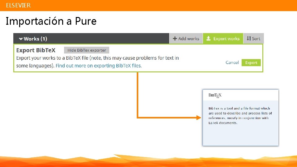 ELSEVIER Importación a Pure 