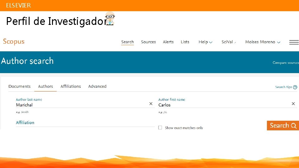 ELSEVIER Perfil de Investigador 