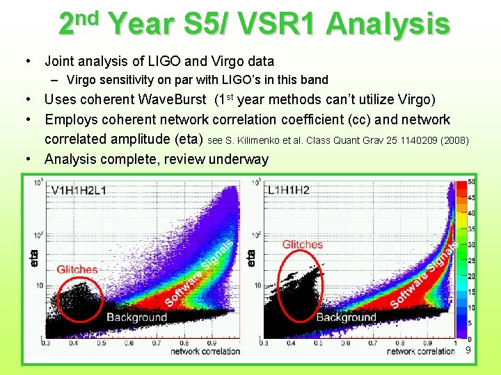 2 nd Year S 5/ VSR 1 Analysis • Joint analysis of LIGO and