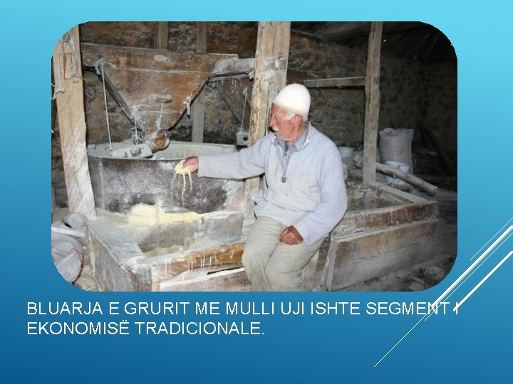 BLUARJA E GRURIT ME MULLI UJI ISHTE SEGMENT I EKONOMISË TRADICIONALE. 